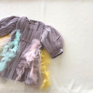 Raspberry plum girls dress 5-6y